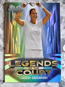 #LOC-LD Lindsay Davenport Aqua Legends of the Court 2024 Topps Graphite Tennis - Picture 1 of 2