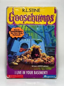 1st Print #61 I Live In Your Basement Goosebumps Book RL Stine Series ACCEPTABLE - Picture 1 of 23