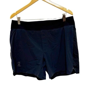 Pantalones Cortos Run On Cloud Para Hombre XL Negros Ligeros 5 Pulgadas Correr Rendimiento Elastizados - Imagen 1 de 8