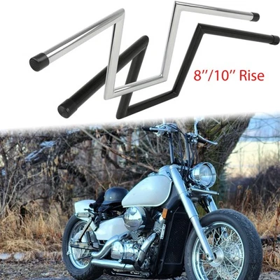 8" 10" Rise 1" Handlebar Ape Hanger For Honda Shadow VTX 1300 1800 VT 750 1100 - Image 1 of 4