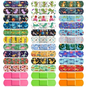 300Pcs Adhesive Bandages 33 Styles Kids Cartoon Bandages Adhesive Flexible C - Picture 1 of 7