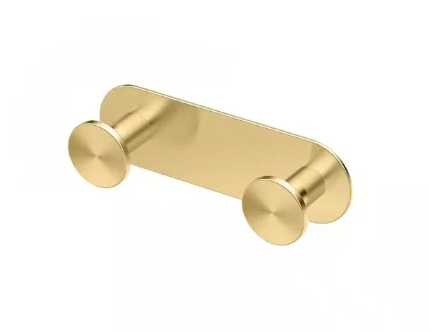 Gatco Glamour Todo Moderno Decoración Doble Bata Gancho Perilla en Latón Cepillado Foto 1 de 1