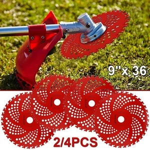 2/4PCS 9"x36T Carbide Tip Brush Cutter Blades Weed Eater Blades for Brush Cutter - Picture 1 of 13