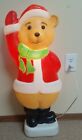 Vintage Blow Mold 33" Santa Bear Union Products Don Featherstone Christmas