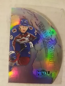2021-22 Skybox Metal Universe Planet Metal Gold Nathan MacKinnon #PM-5 SP - Picture 1 of 2
