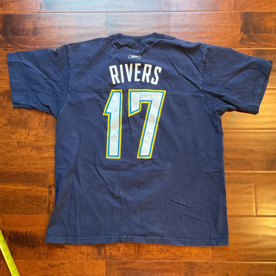 NFL Football Reebok Chargers #17 Rivers Mens Large - Clean! - Image 1 of 4