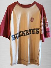 Vintage Ohio State Buckeyes NCAA VF Imagewear Shirt Mens SZ L Camo Raglan SS AOP
