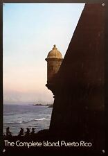 1970s Puerto Rico The Complete Island Poster San Juan El Morro Citadel Original