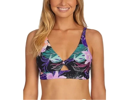 Raisins Women's Lagide Twist Front Bikini Swim Top Multi Size L 7892 - Image 1 of 2