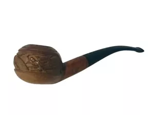 Holzschnitzerei Dragon Briar Estate Tabakpfeife Antik Rauchen Importiert Vintage England - Bild 1 von 5
