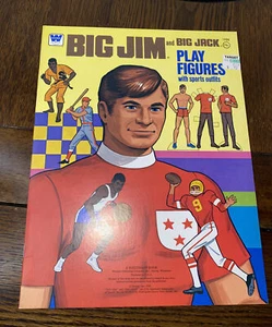 Big Jim & Big Jack #1988 Papier spielen Sportfiguren ungeschnitten Whitman 1976 Mattel - Bild 1 von 12