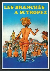 Les Branchés a St Tropez - riproduzione su cartolina - Picture 1 of 1