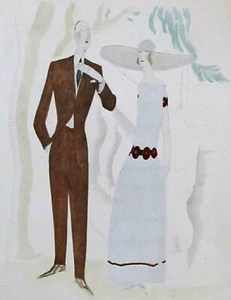 Bénito LES VACANCES AU CHATEAU Gazette du Bon Ton EO 1922 Beer et Larsen - Picture 1 of 5