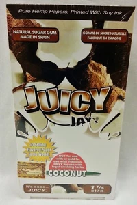 1 Karton Juicy Jay 1 1/4 Kokosnuss Geschmack 24 Packungen mit kostenlosem Versand - Bild 1 von 1