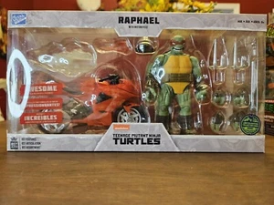TMNT Teenage Mutant Ninja Turtles Raphael With Motorcycle BST Figure New - Picture 1 of 22