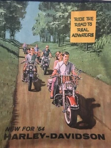 Harley Davidson Tasche - Strass, Grafik - 1964 - Ride The Road To Adventure - Bild 1 von 2