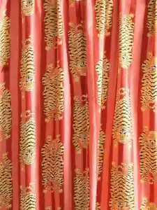 25 Yard Indian Hand Block Print Pure Cotton Fabric Tiger Printed Fabric Decor - Picture 1 of 4