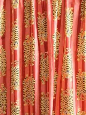 25 Yard Indian Hand Block Print Pure Cotton Fabric Tiger Printed Fabric Decor - Image 1 of 4