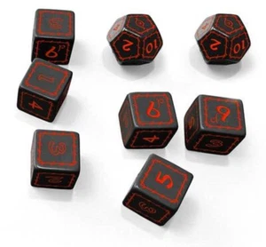 FLEFTOR007 - The One Ring RPG Black Dice Set (Free League) - Picture 1 of 1