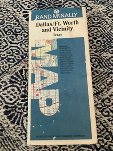 Dallas - Fort Worth, Regional Map, Texas, by Rand McNally 1987 Champion - Picture 1 of 6