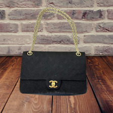Chanel Shoulder Bag Messenger Matelasse Jersey Lambskin Double Flap From Japan