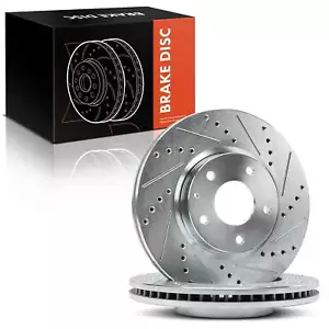 2x Drilled Brake Rotor for Mazda 6 CX-5 2013 2014 2015 2016 2017 2018 Front Side - Picture 1 of 8