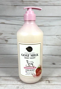 Shower Mate Goat Milk Body Wash Soothing w/ Strawberry Herb-Pure Complex 27.05oz - Picture 1 of 3