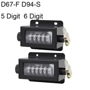 D67-F/D94-S 5/6 Digit Resettable Mechanical Pulling Counter For Puncher Printer - Picture 1 of 6