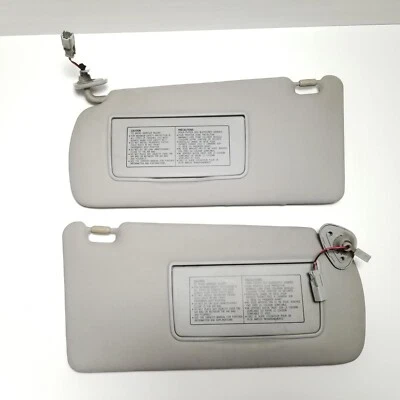 Acura TSX 2004 - 2008 Sun Visor Driver Passenger Pair Set 04 05 06 07 08 Gray - Image 1 of 4