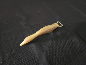 Very Rare Soapstone Red Eyed Goose / Swan, Bird, Duck, head Bottle Opener Retro - Picture 1 of 9