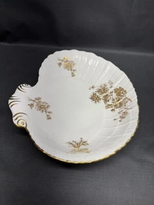 Hammersley "GOLD THISTLE" England Bone China Shell Dish - Picture 1 of 9