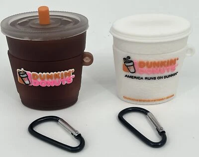2 Pack AirPods 2nd Generation Case Dunkin Donuts Brown and White - Image 1 of 4