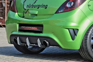 Difusor de copa enfoque para Opel Corsa D OPC Nürburgring Edt parachoques trasero INE - Imagen 1 de 3