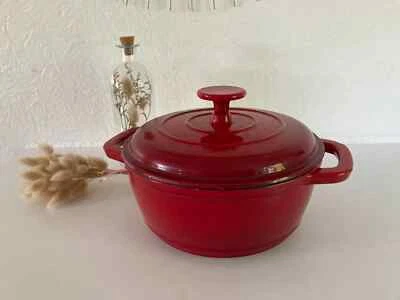 18 ⚜ Ancienne Marmite Cocotte, Faitout en Fonte émaillée Ernesto Diamètre 22 Cm - Photo 1/4