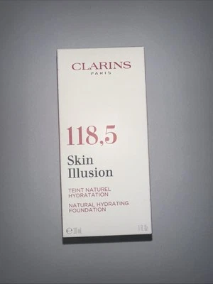 CLARINS Skin Illusion Natural Hydrating Foundation 118.5 CHOCOLATE 1oz - Image 1 of 4