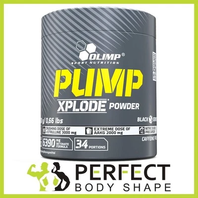 Olimp Pump Xplode – 300g Caffeine-Free Pre Workout for Pump, Focus, Endurance - Image 1 of 2