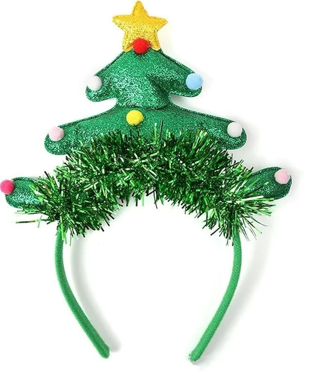 Diadema de árbol de Navidad, diademas de Navidad para adultos y niños - Vacaciones... Foto 1 de 3