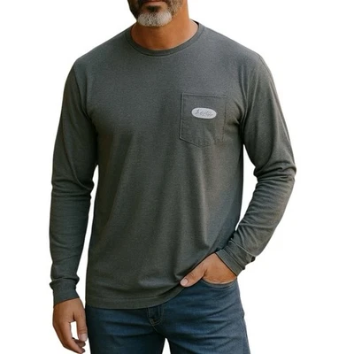 Camiseta Vineyard Vines 3XL Gris Top Manga Larga Informal Activa Foto 1 de 4