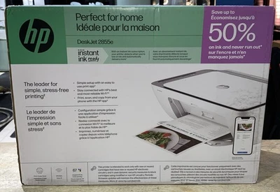 HP DeskJet 2855e All-in-One Printer - NEW - Image 1 of 4