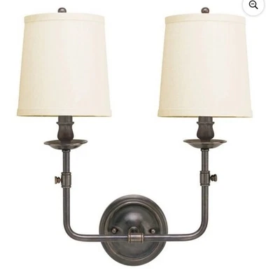 Hudson Valley Lighting Logan 2 Light 18" Tall Wall Sconce Bronze Discontinued - Image 1 of 4