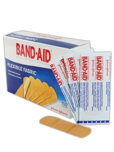 JJ4444 Band-Aid Woven Adhesive Bandages, 1" x 3", Tan (Box of 100) - Picture 1 of 6
