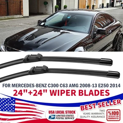OEM 24"&24" Front Wiper Blades FOR Mercedes-Benz CLS550 CLS63 AMG 2012-2014 NEW - Imagem 1 de 4