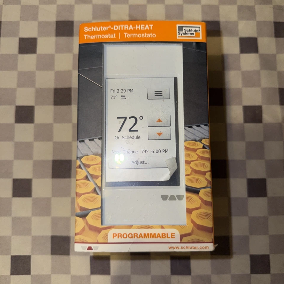 Schluter DITRA-HEAT-E-RT Pantalla Táctil Programable Suelo Calefacción Termostato DHERT Foto 1 de 4