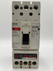 Eaton JD3250F Circuit Breaker 250A 600V 3P Bolt on JT3250T Trip Used - Picture 1 of 7