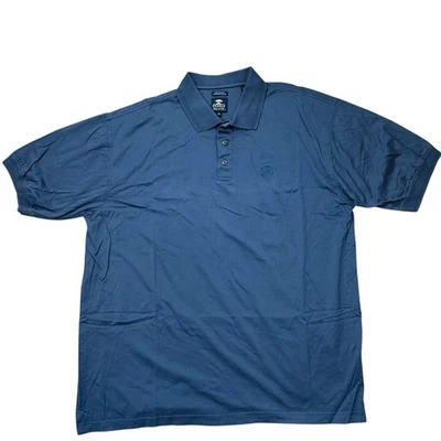Pebble Beach Men’s Polo Shirt XL Blue 60’s Two-Ply Mercerized Cotton Golf Casual - Image 1 of 4