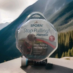 ¡Sporn deja de tirar! Arnés cómodo XL/grande para cuello de perro tallas 16 a 24" - Imagen 1 de 1