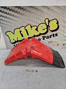 1985 Honda Big Red 250es OEM Front Fender With Mud Flap 61000-HA0-010 - Picture 1 of 16