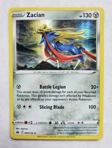 Zacian 094/159 Crown Zenith Holo Rare NM Pokemon Card 2023 - Picture 1 of 4