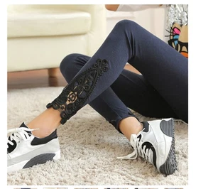 Lace Crochet Sexy Skinny Leggings Stretch Jeggings Pants - Picture 1 of 2