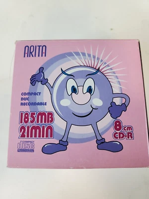 Box Of 10 SEALED 185MB 21 Min Mini Compact Disc Recordable 8cm, M01 Arita - Image 1 of 4